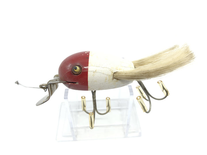 Creek Chub Dingbat Red and White Color Glass Eyes