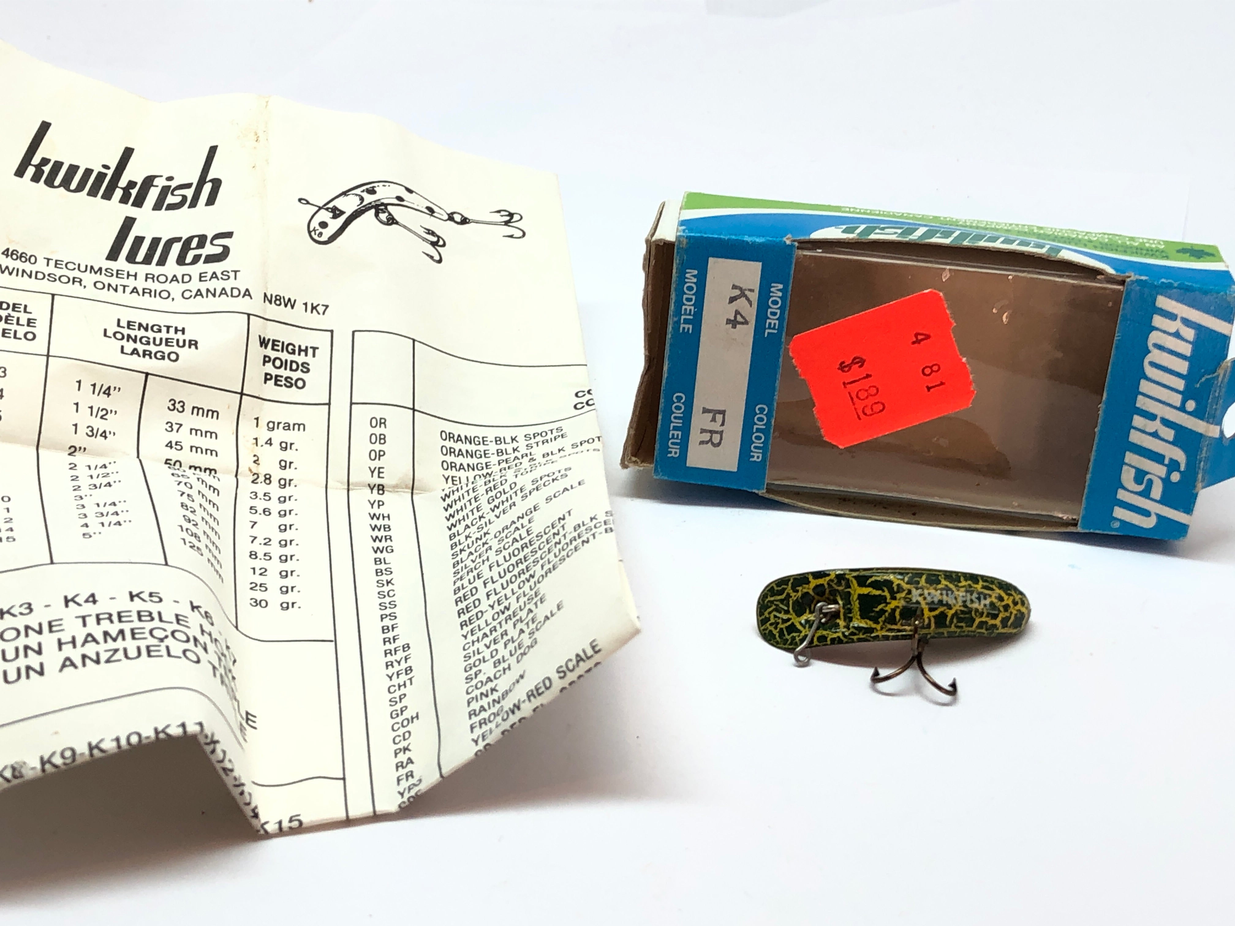 Kwikfish K4 FR (Frog) with Box – My Bait Shop, LLC