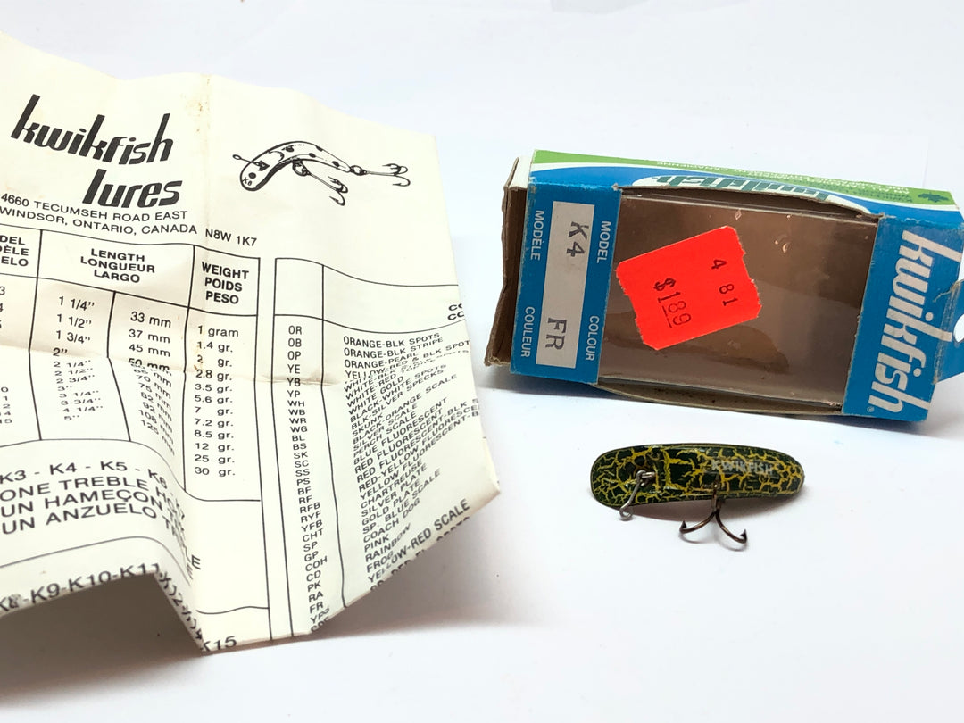 Kwikfish K4 FR (Frog) with Box