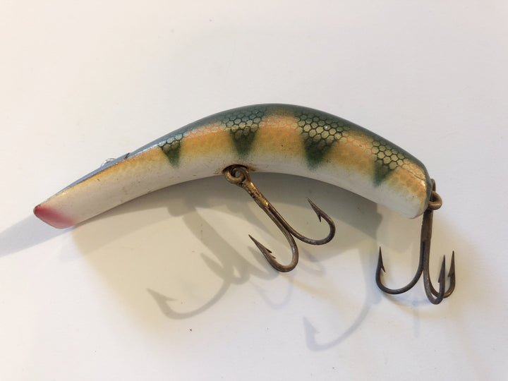 Kautzky Lazy Ike 3 Vintage Plastic Lure in Perch Color
