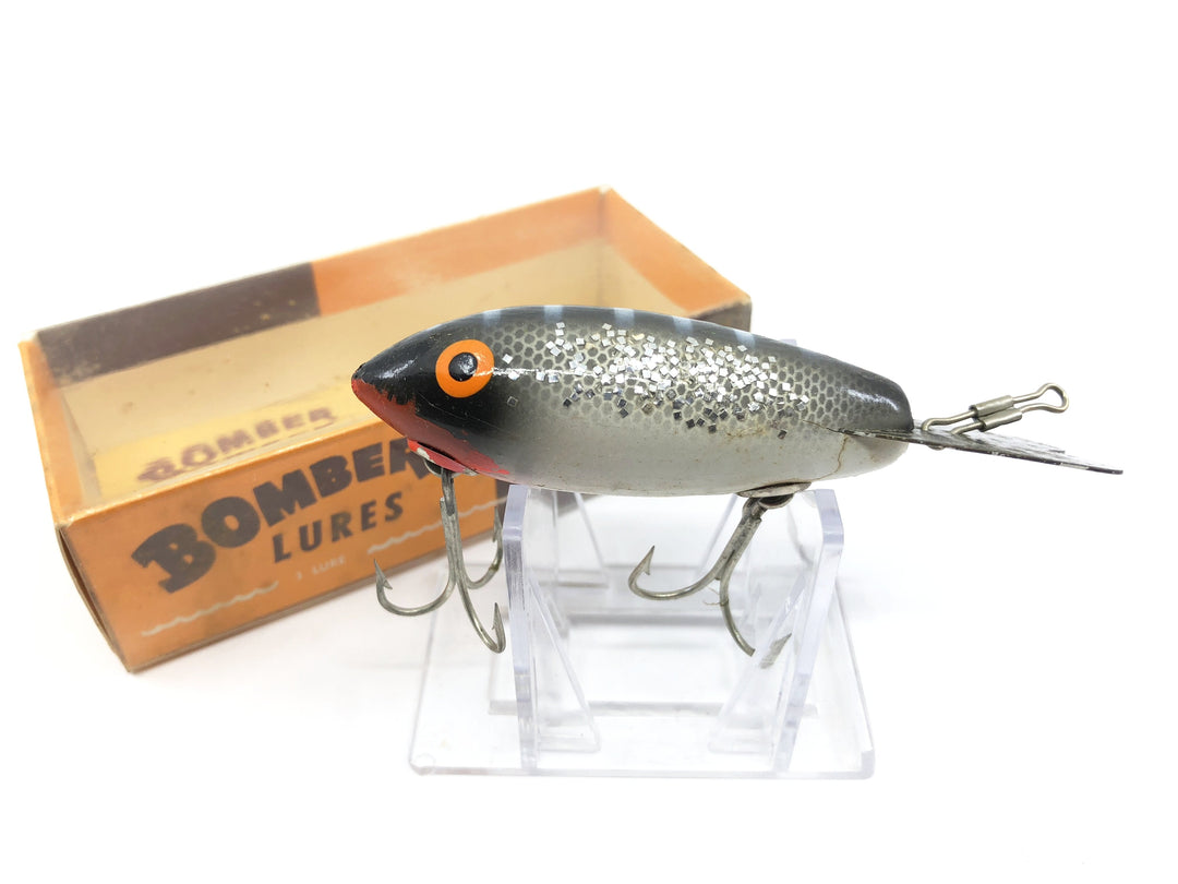 Bomber Lure Black Back Sparkle Sides Color with Box