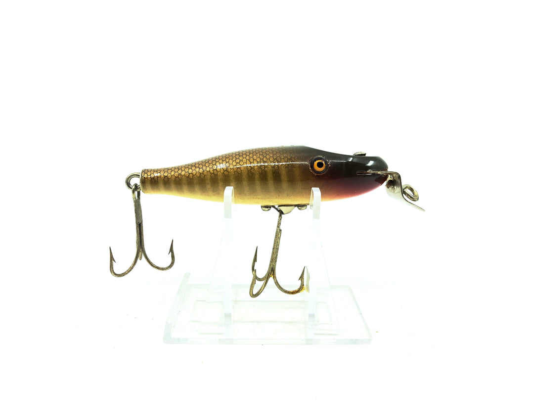 Imitation Creek Chub 900 Baby Pikie Minnow, Pikie Scale Color Lure Glass Eyes