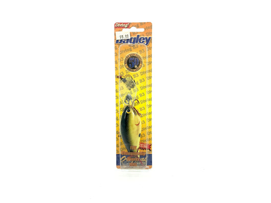 Bagley Diving Balsa B3 DB3-09 Black on Chartreuse Color, New on Card
