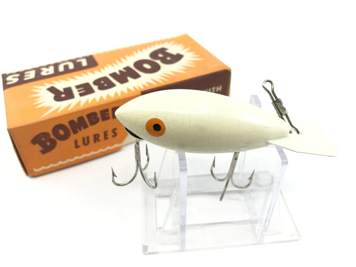 Vintage Wooden Bomber 401 White with Box and Paper Insert