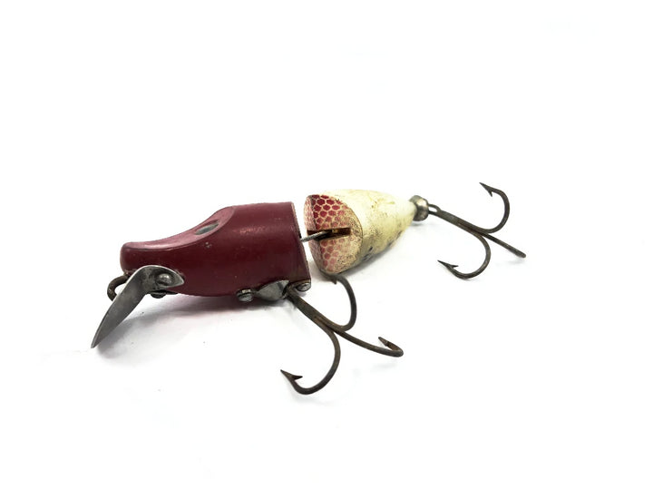 Heddon Jointed River Runt Spook Sinker RH Red Head White Body Color