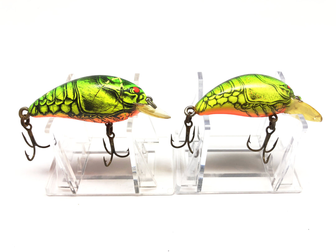 Two Bomber Model A Neon Crawfish Color Lures