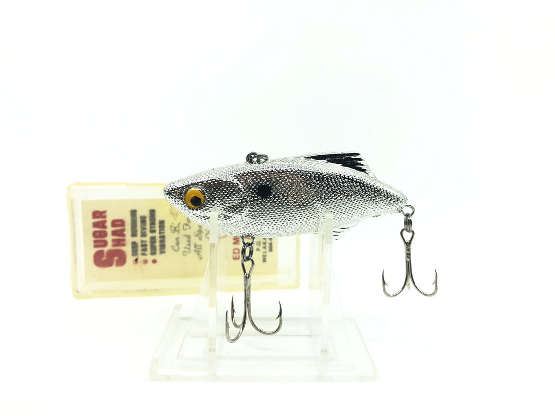 Ed Moore Sugar Shad Silver Color New in Box