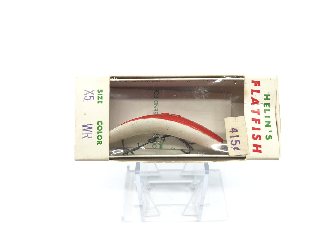 Helin Flatfish X5 WR White Red Color in Box