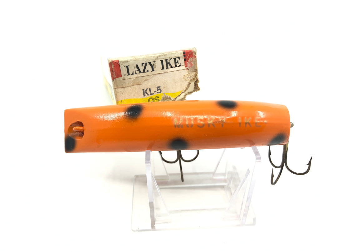 Lazy Ike Musky Ike Orange with Black Spots New Condition with Box
