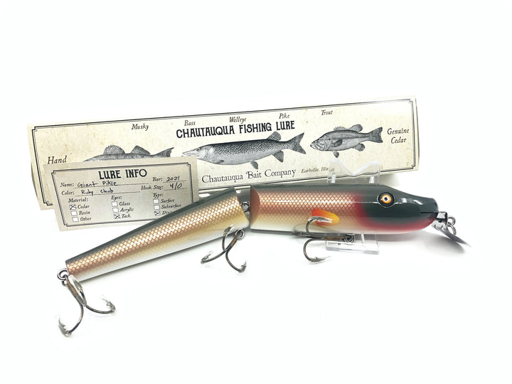 Chautauqua 11" Giant Pikie in Ruby Chub Color
