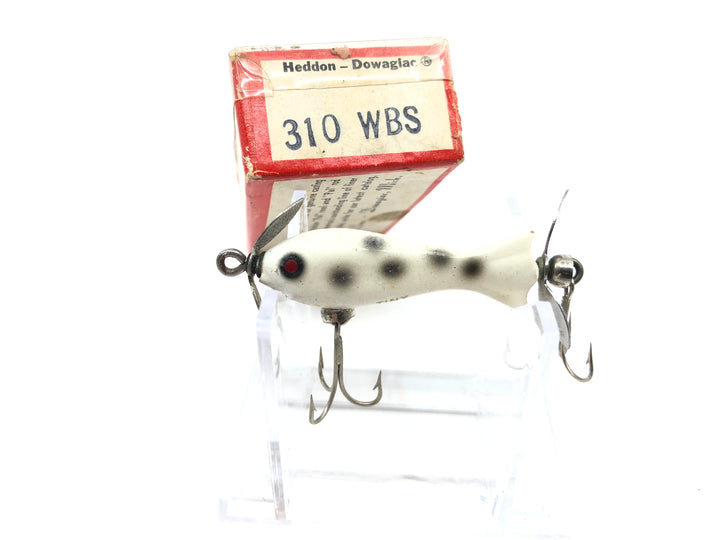 Heddon Tiny Spook 310 WBS White with Black Spots Color New with Box