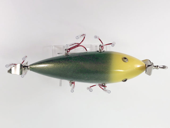 Rusty Jessee Killer Baits Five Hook Minnow in Yellow and Green Color