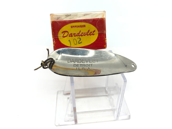 Vintage Eppinger Dardevlet 102 with Box Black and White Color