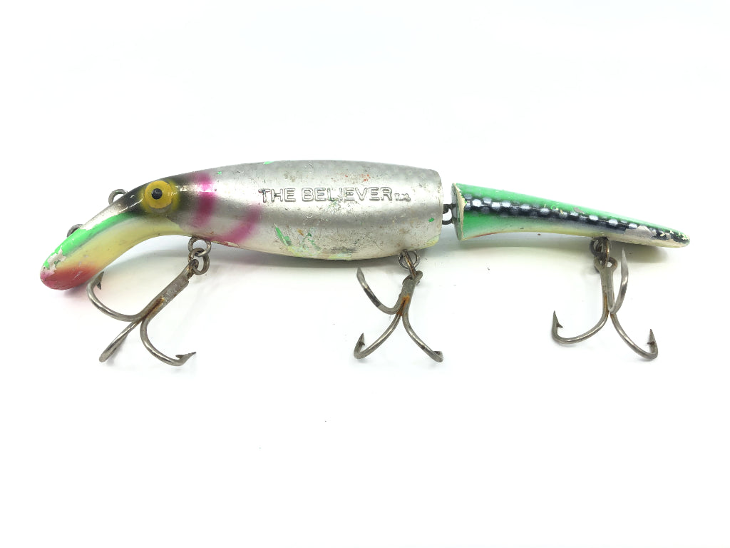 Drifter Tackle The Believer 8" Jointed Musky Lure Color Shad and Green