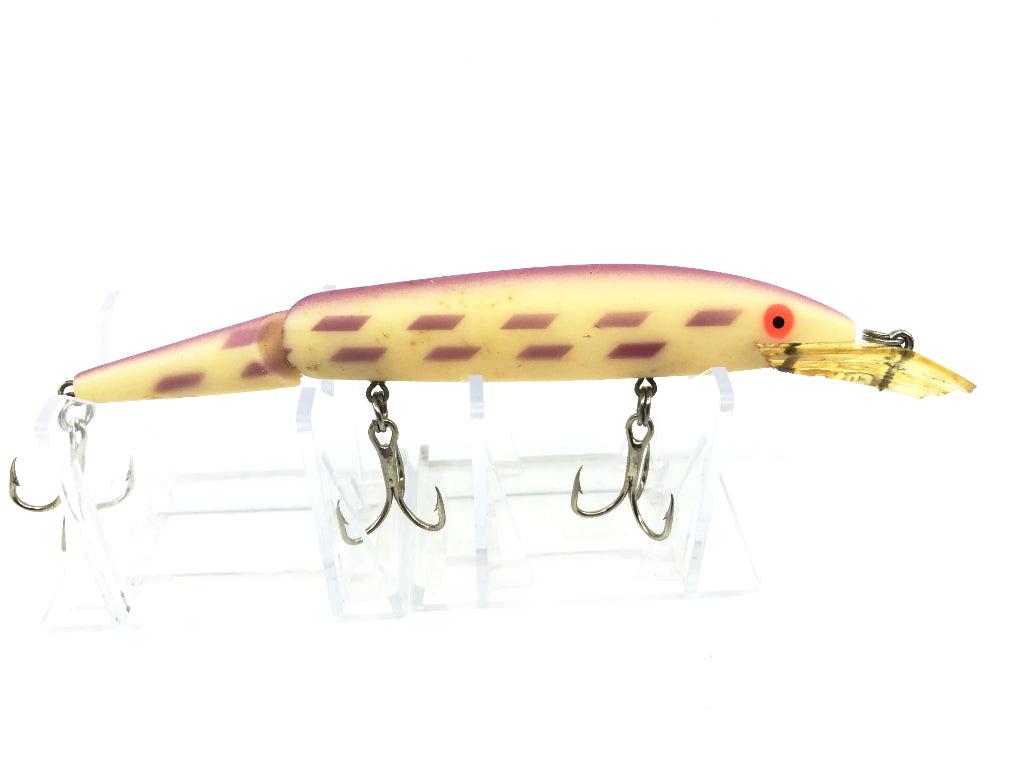 Rebel Fastrac Jointed Minnow 167-SS Glo Finish Purple Back Bars Color