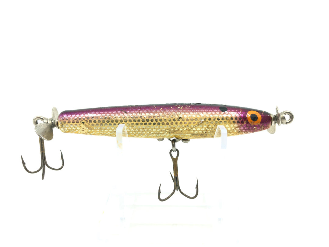 Bomber Spinstick 7300 Series Purple Back/Yellow Belly Color