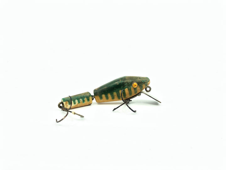 L & S Minnow Bass-Master Model 15, Green Ribs/White Rib Color, Opaque Eyes