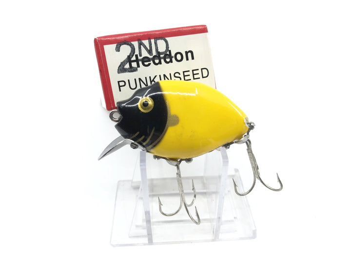 Heddon 9630 2nd Punkinseed X9630YBKHG Yellow Black Head Color New in Box