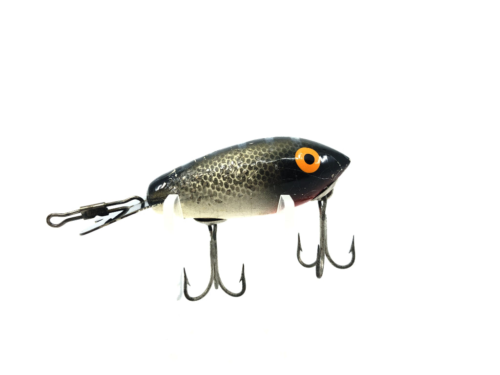 Wooden Bomber 300 Series 372 Black Back White Belly Silver Sparkle Color
