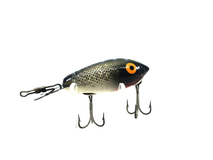 Wooden Bomber 300 Series 372 Black Back White Belly Silver Sparkle Color