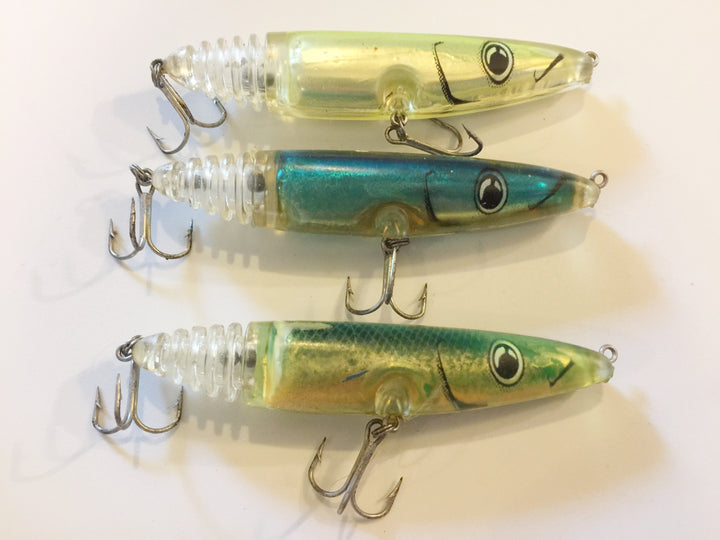 Squid Minnow Screw Mystery Lure Lot of 3