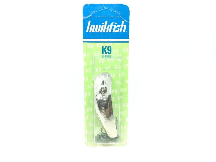 Kwikfish K9 Color 100 Chrome Silver New on Card Old Stock