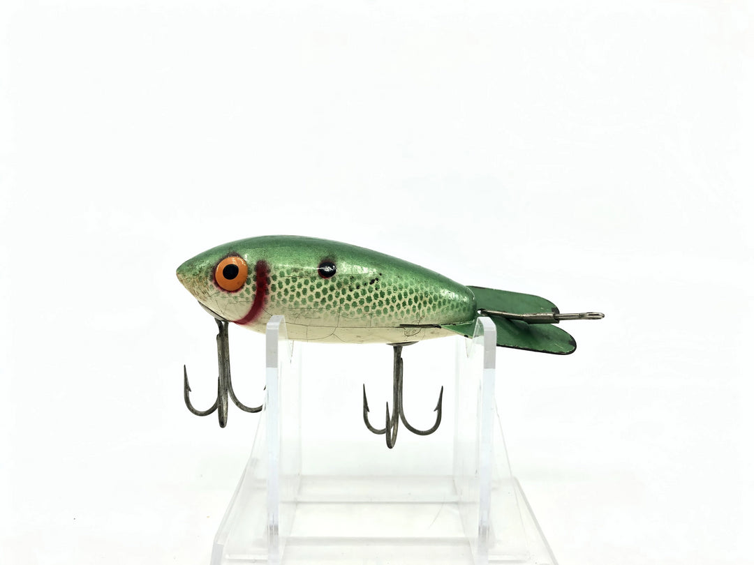 Vintage Wooden Bomber 443 Green Shad Color