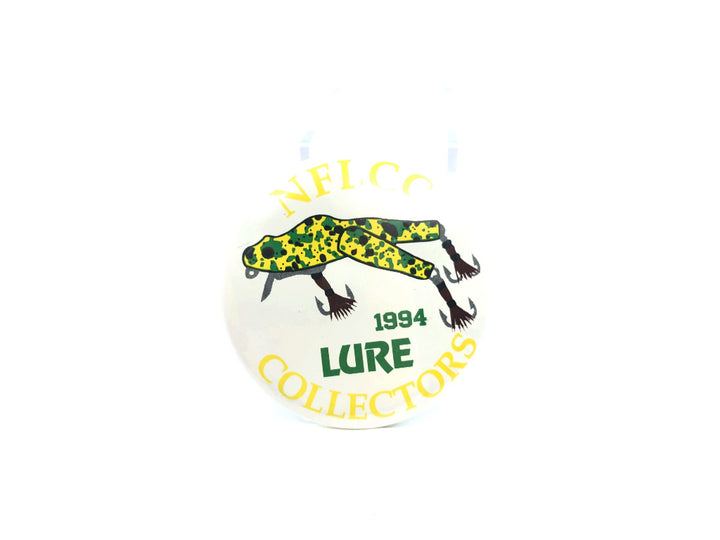 NFLCC Lure Collectors 1994 Paw Paw Wotta Frog Button