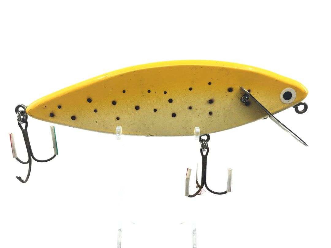 Vintage Hellraiser Psycho Path Musky Lure 8" Great Yellow Color