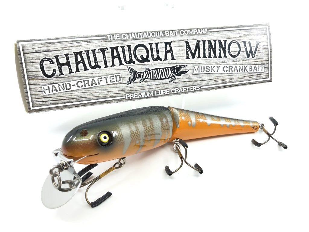 Jointed Chautauqua 8" Minnow Musky Lure Special Order Color "Nightmare"