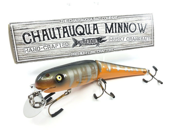 Jointed Chautauqua 8" Minnow Musky Lure Special Order Color "Nightmare"