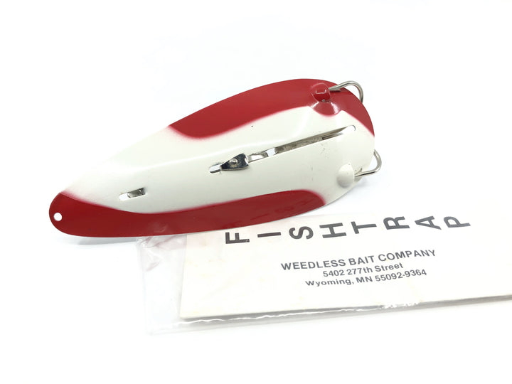 Musky Sized FishTrap Red and White Weedless Bait Company