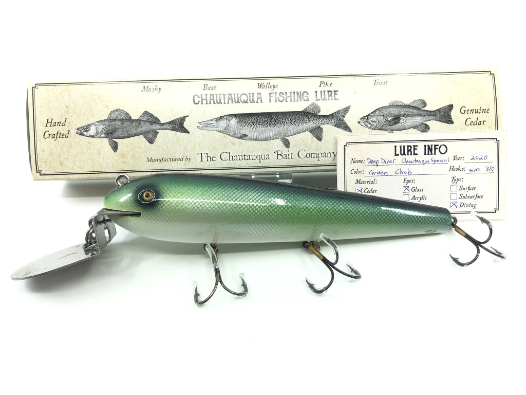 Chautauqua 8" Deep Diver Chautauqua Special in Green Chub 2020 Color