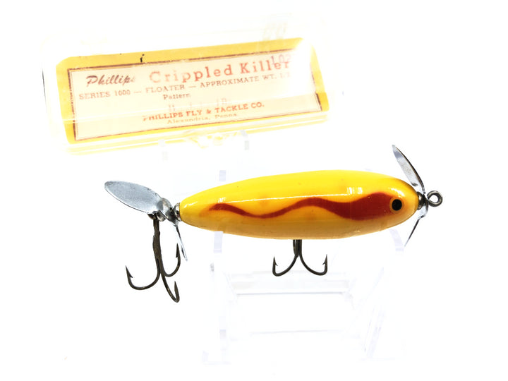 Vintage Phillips Crippled Killer Yellow Waterwave Color with Box