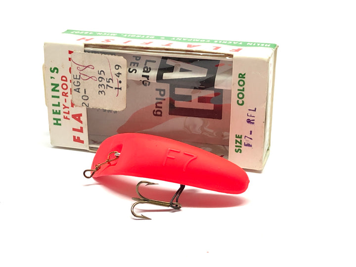 Helin Flatfish Newer F7 RFL Red Fluorescent with Box and paperwork