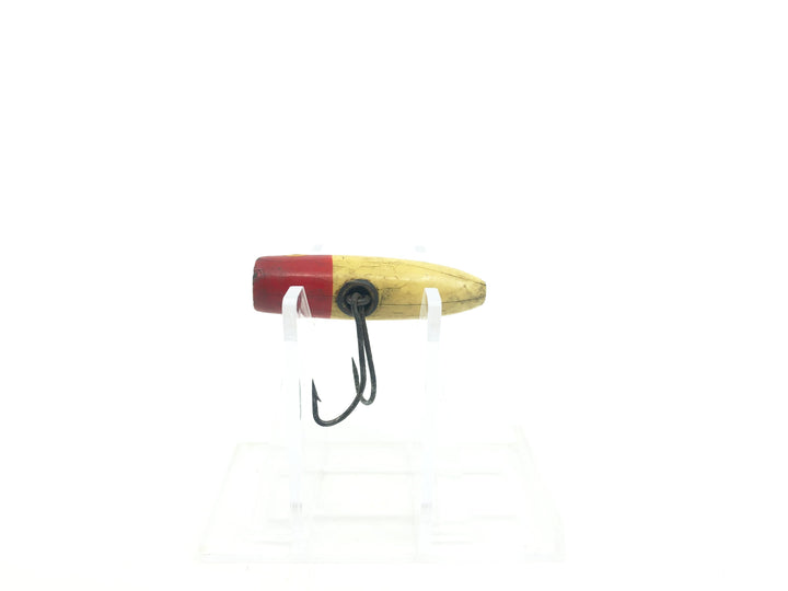 Paw Paw Groove Head Minnow Fly-Lure, Red White Color