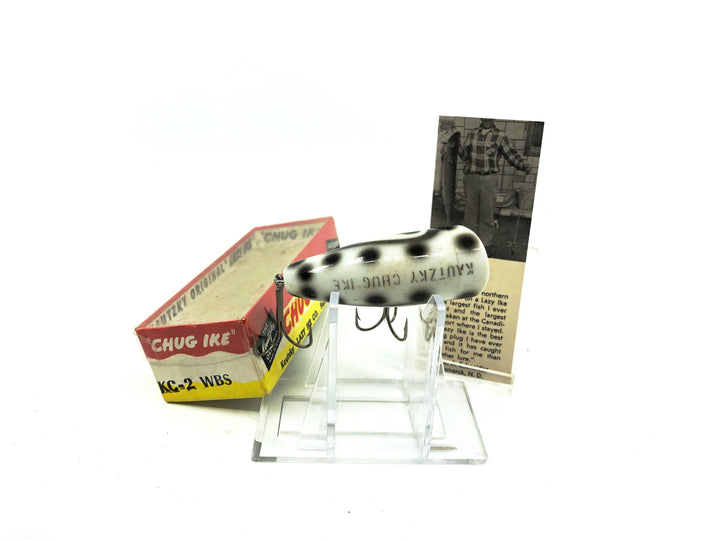 Kautzky Lazy Ike Chug Ike KC2-WBS White/Black Spots Color