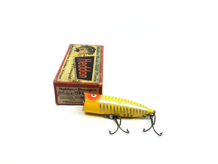 Heddon Chugger Spook 9540, XRY Yellow Shore Minnow Color with Box