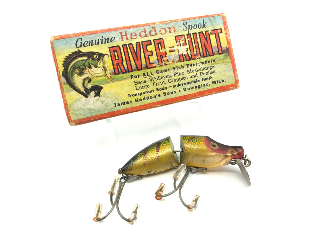 Heddon Jointed Sinking River Runt 9330 L Perch Color with Box