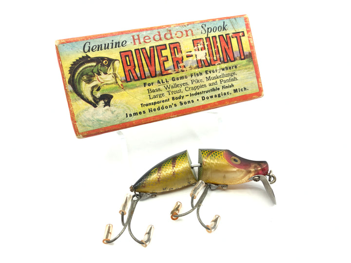 Heddon Jointed Sinking River Runt 9330 L Perch Color with Box