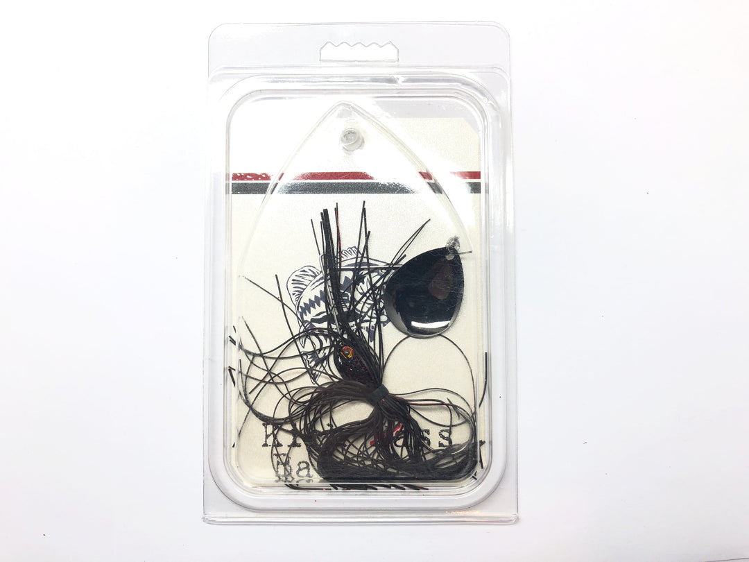 Kick Bass Bait Co 3/8 oz Spinnerbait in NB Red Black Color