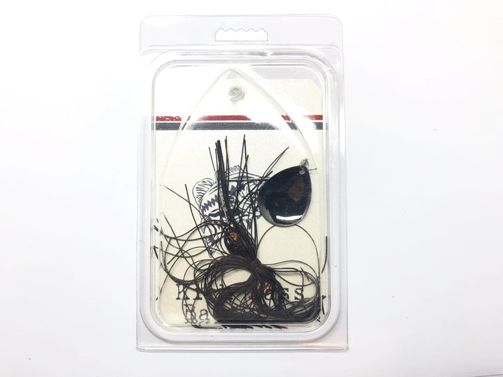 Kick Bass Bait Co 3/8 oz Spinnerbait in NB Red Black Color