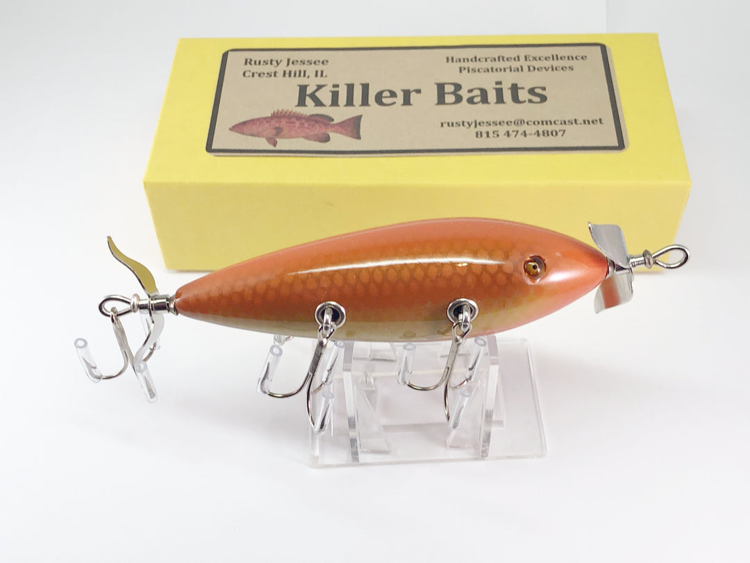 Rusty Jessee Killer Baits Five Hook Minnow in Goldfish Color