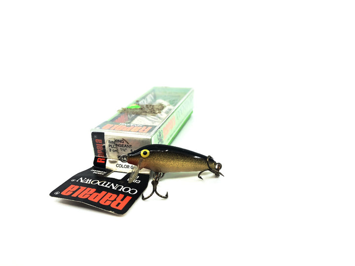 Rapala Count Down Minnow CD-3 G Gold Color Lure New in Box