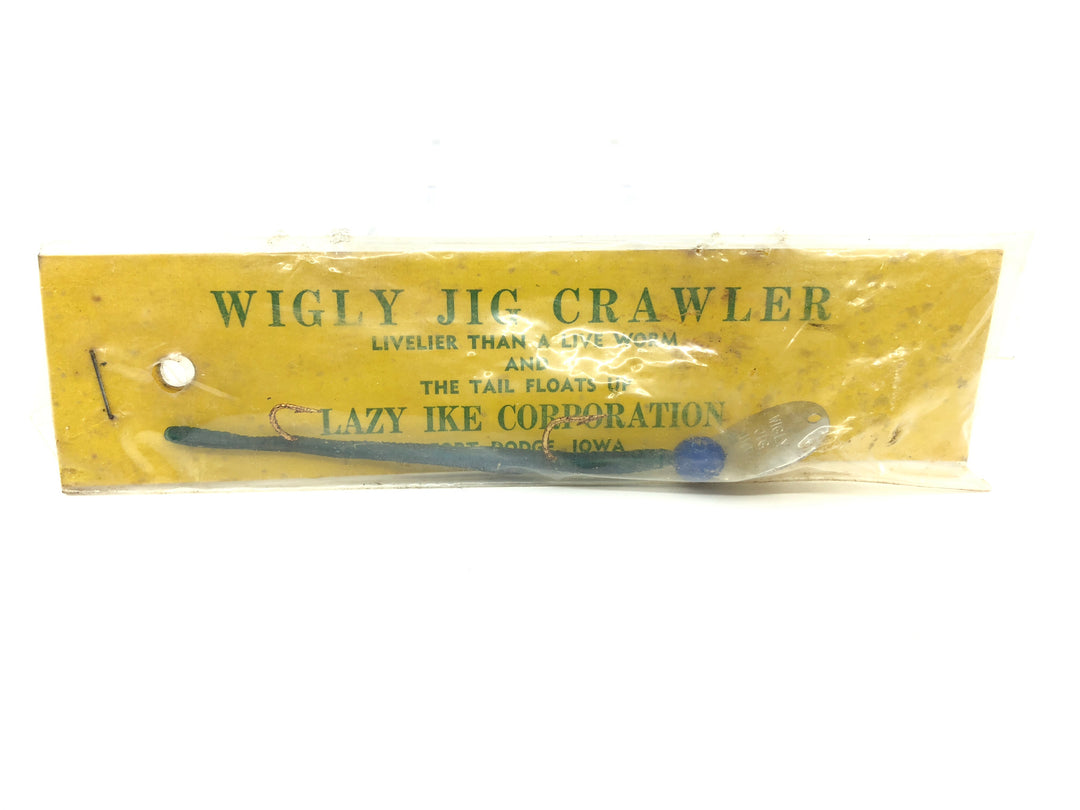 Lazy Ike Wigly Jig Crawler Blue Color New on Card Old Stock TOUGH