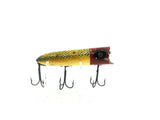 Wooden Heddon Lucky 13 JRH Red Head Frog Scale Color