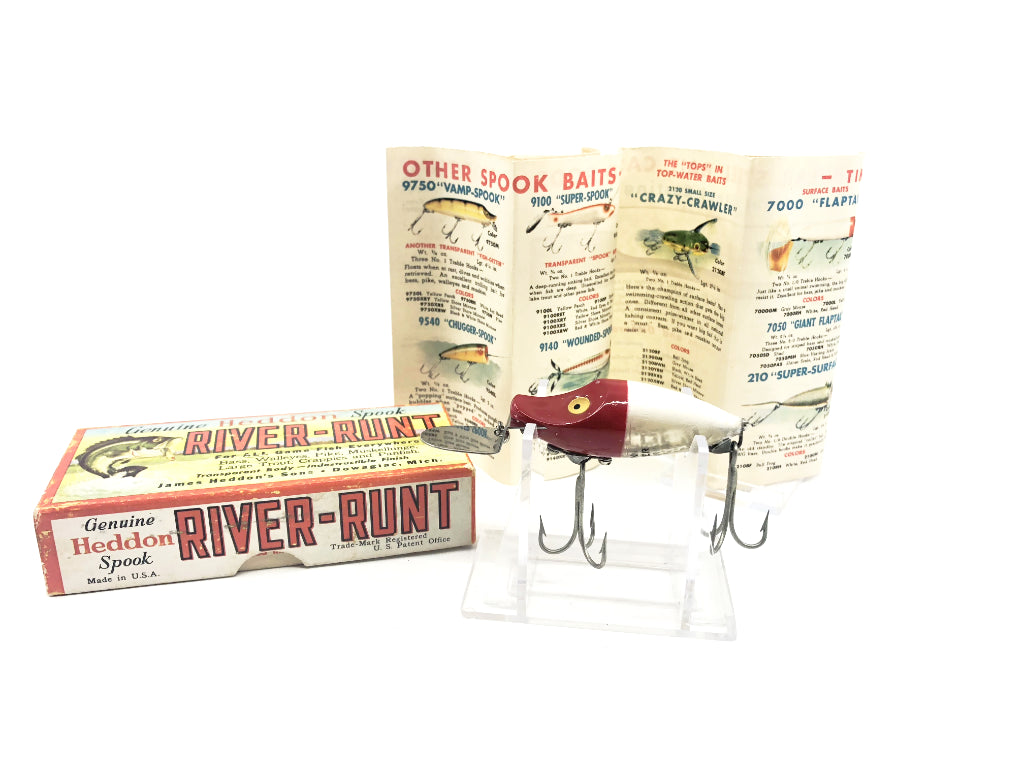 Heddon Midgit Go Deeper River Runt D-9010-RH Red Head White Color with Box