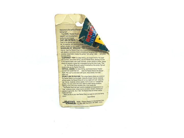 Rebel Racket Shad Tennessee Shad Color, New on Card
