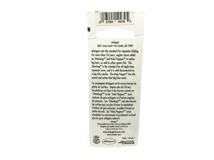 Arbogast Fly Rod Jitterbug New on Card