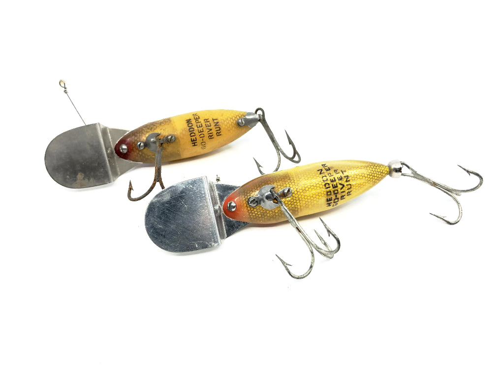 Heddon Go-Deeper River Runt Perch Color Lot of Two
